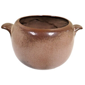 Vintage Frankoma 4V Lazybones Plainsman Brown 2 Quart Bean Pot No Lid